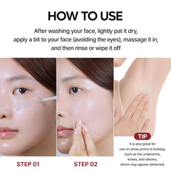 Dr.Melaxin Peel Shot - Glow White Rice + Black Rice Peeling Ampoule, Soft Exfoliating Face and Body Scrub, Dead Skin Cells Remover for All Skin Types, korean skin care 80ml each (Pack of 2)